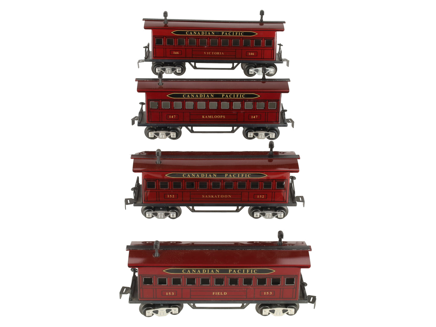 Marx 51931 O Gauge Canadian Pacific Passenger Cars (Set of 4) VG/Box
