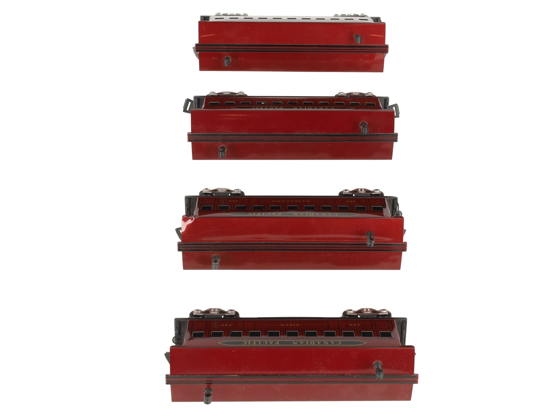 Marx 51931 O Gauge Canadian Pacific Passenger Cars (Set of 4) VG/Box