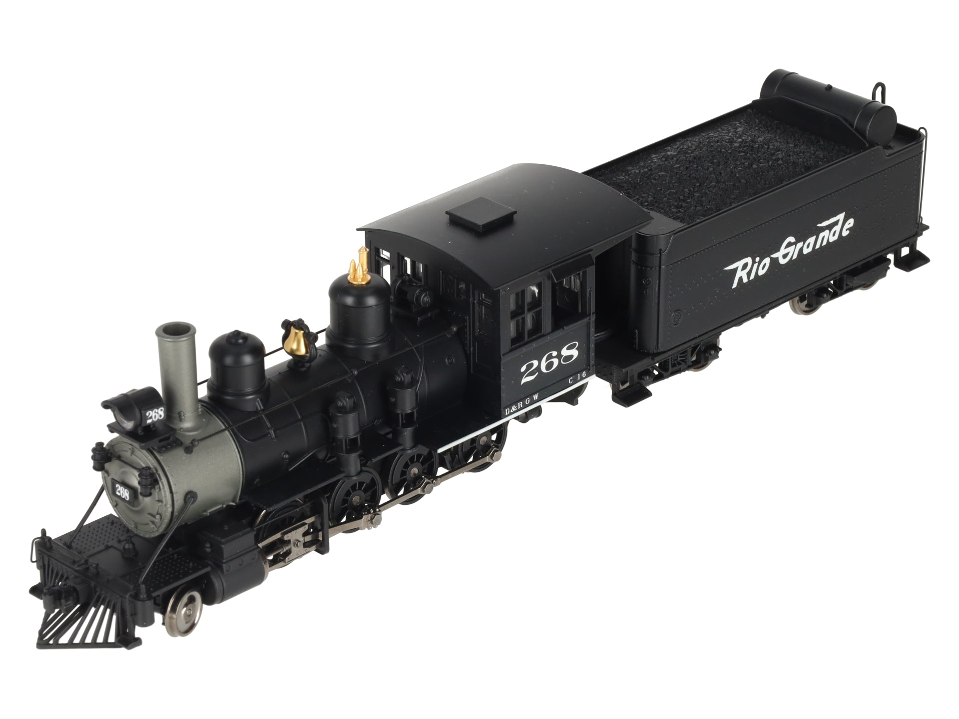 Broadway Limited 908 On30 Scale Rio Grande D&RGW C-16 2-8-0 Steam Loco & Tender/Box