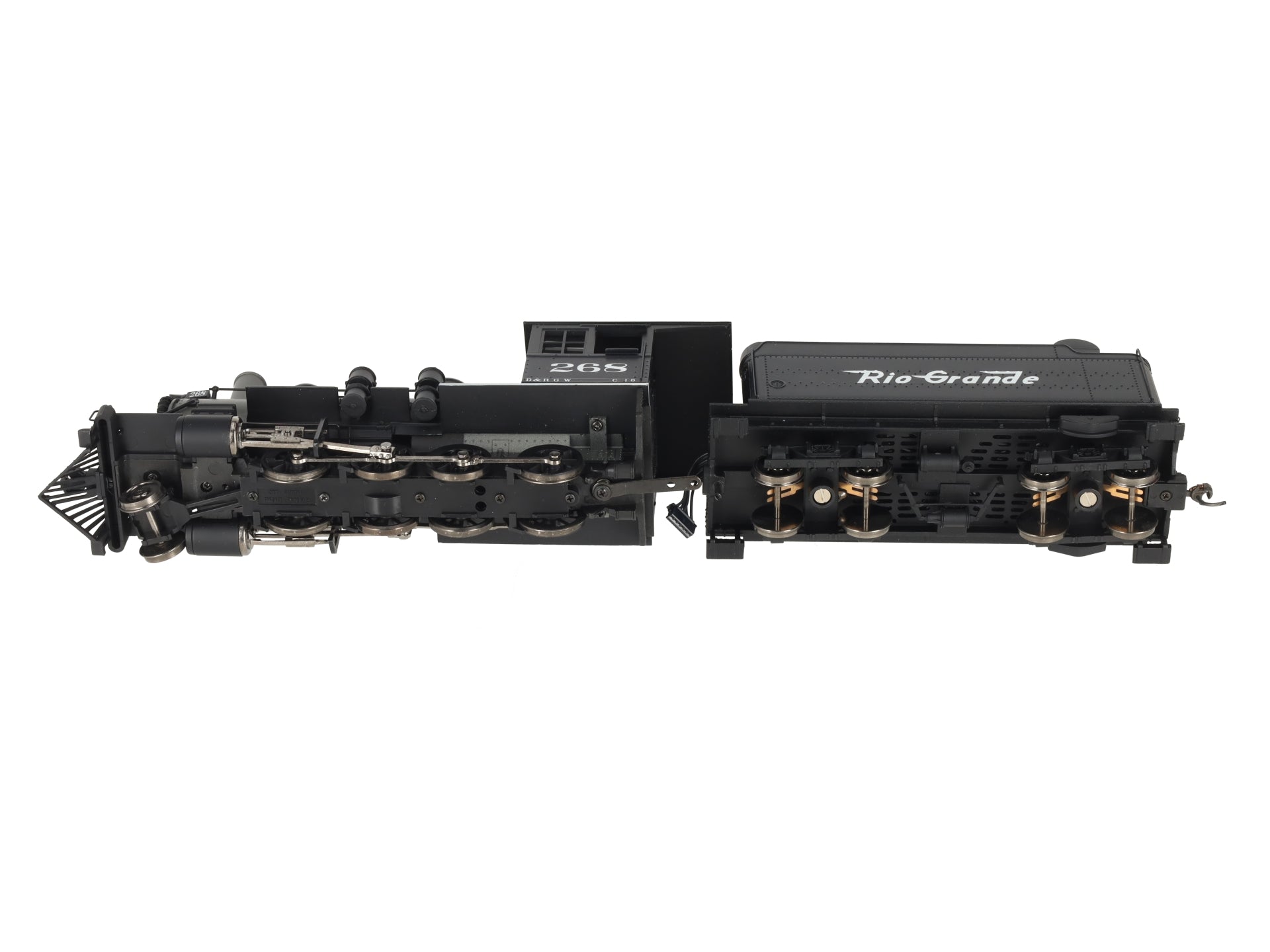 Broadway Limited 908 On30 Scale Rio Grande D&RGW C-16 2-8-0 Steam Loco & Tender/Box