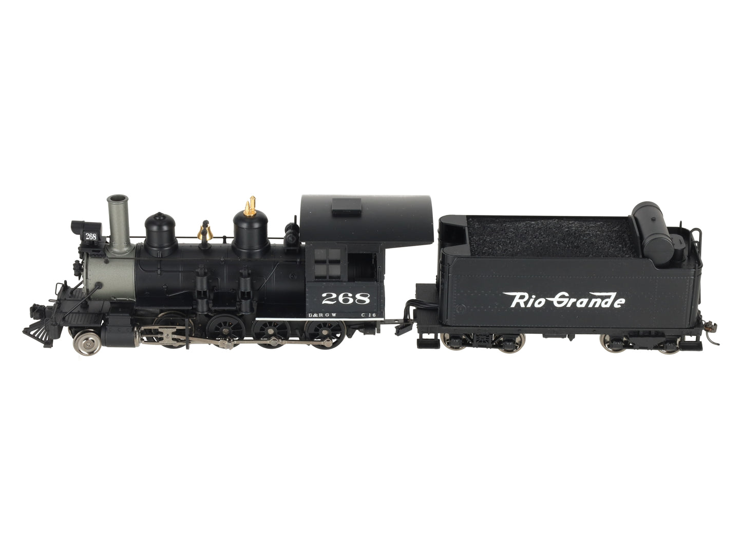 Broadway Limited 908 On30 Scale Rio Grande D&RGW C-16 2-8-0 Steam Loco & Tender/Box