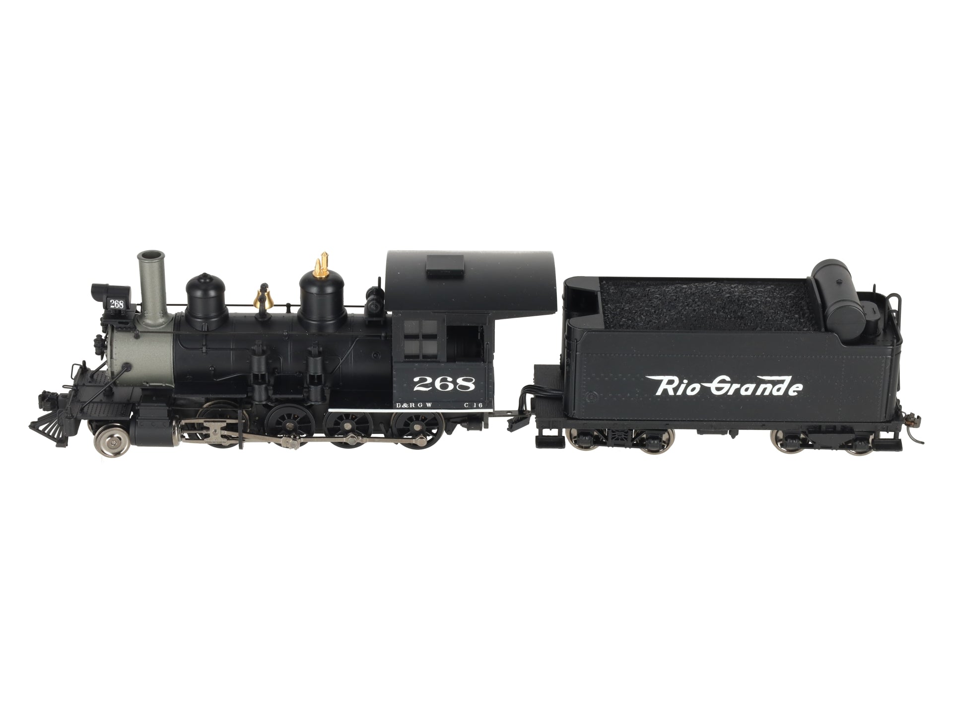 Broadway Limited 908 On30 Scale Rio Grande D&RGW C-16 2-8-0 Steam Loco & Tender/Box