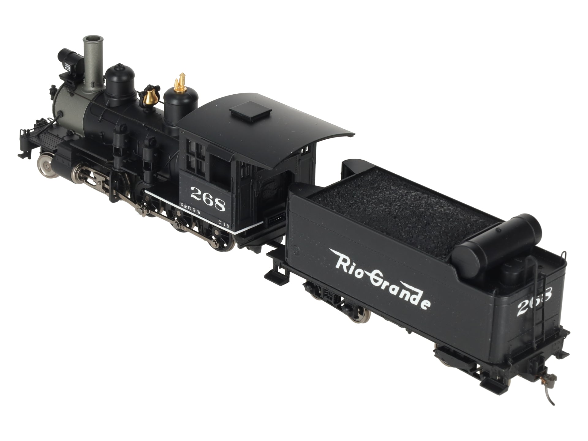 Broadway Limited 908 On30 Scale Rio Grande D&RGW C-16 2-8-0 Steam Loco & Tender/Box