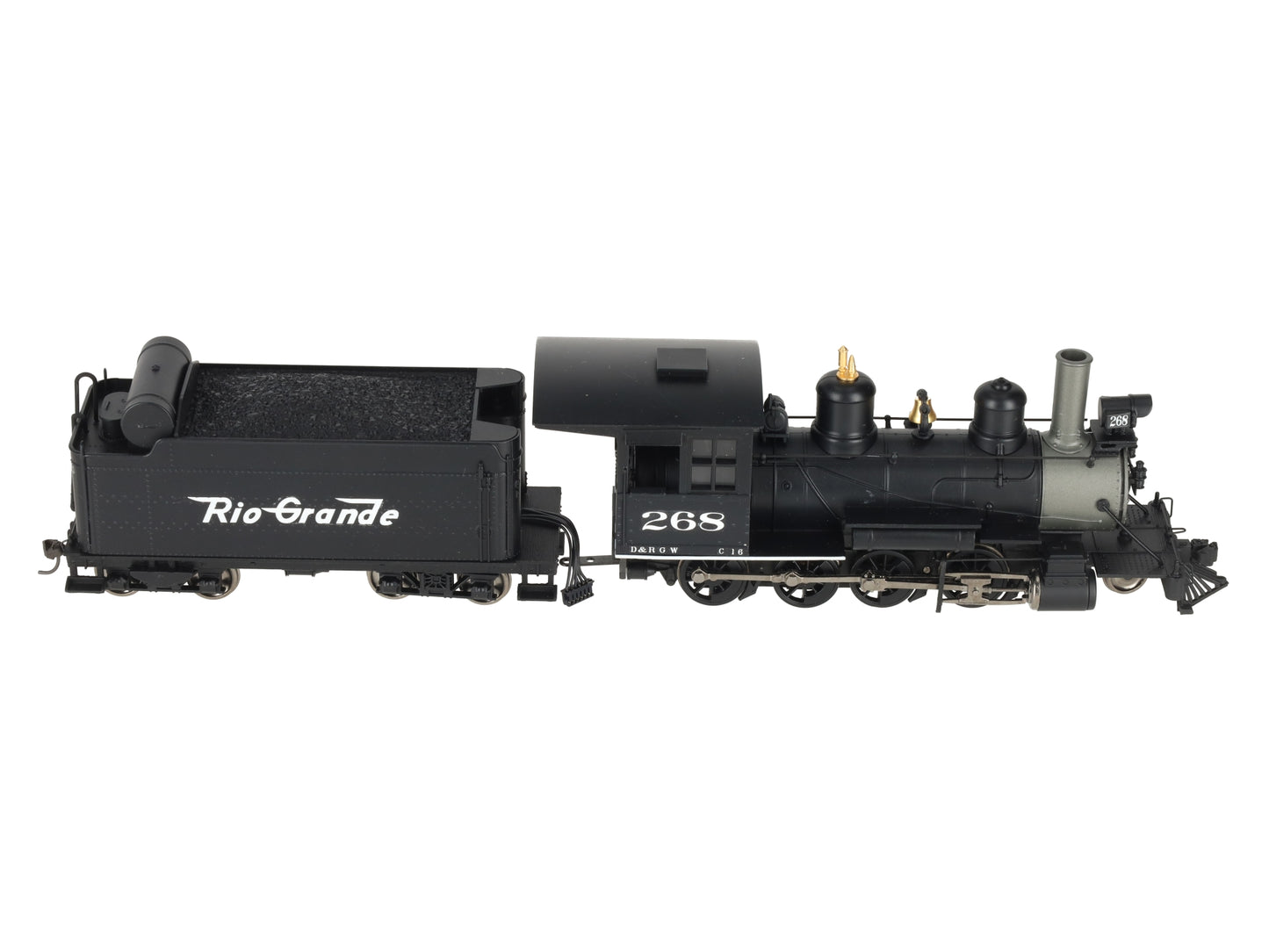 Broadway Limited 908 On30 Scale Rio Grande D&RGW C-16 2-8-0 Steam Loco & Tender/Box