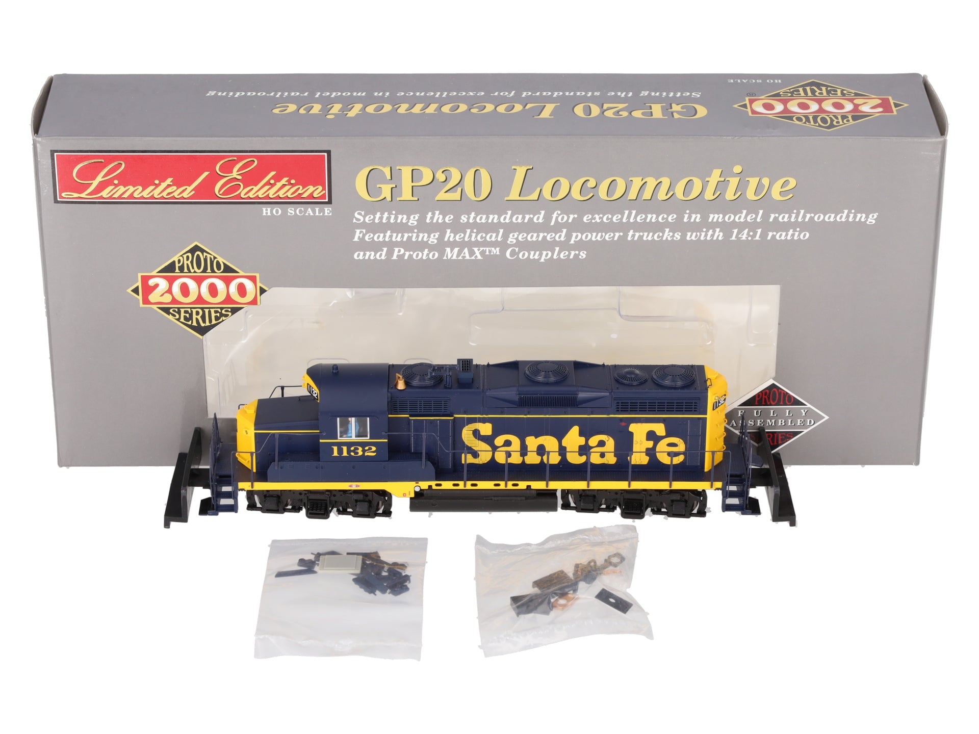 Proto 2000 920-48550 HO Scale Santa Fe GP20 Diesel Locomotive #1132 EX/Box