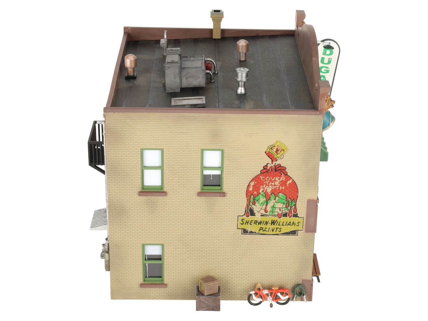 Woodland Scenics BR5853 O Scale Built-&-Ready Dugan's Paint Store Building EX/Box