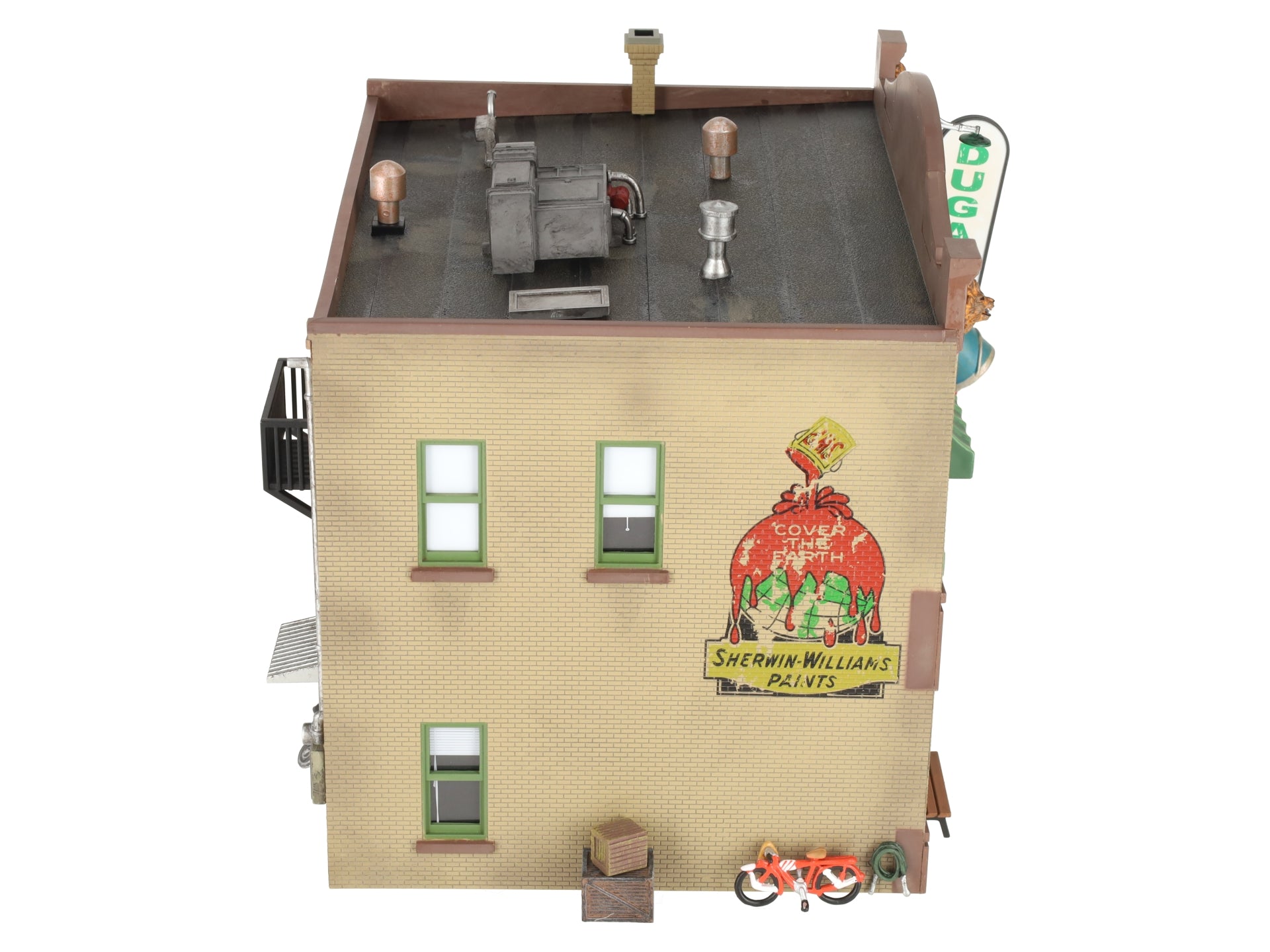 Woodland Scenics BR5853 O Scale Built-&-Ready Dugan's Paint Store Building EX/Box