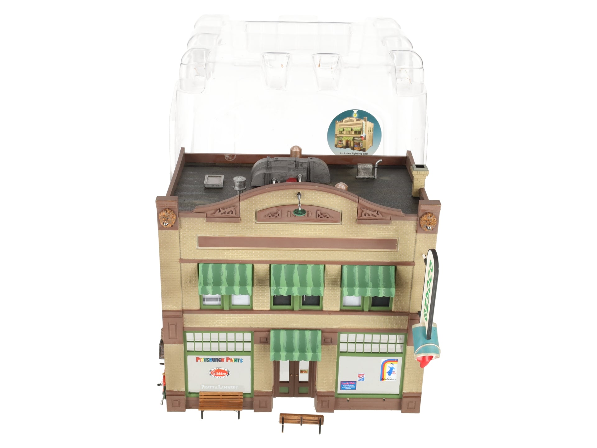 Woodland Scenics BR5853 O Scale Built-&-Ready Dugan's Paint Store Building EX/Box