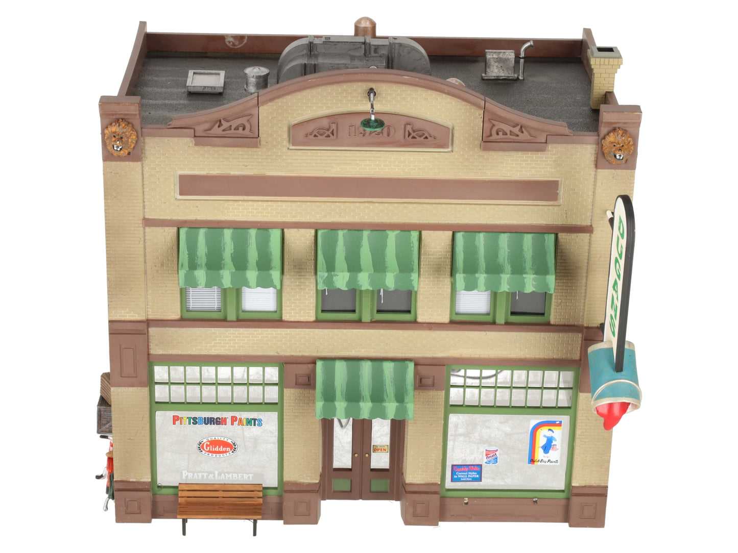 Woodland Scenics BR5853 O Scale Built-&-Ready Dugan's Paint Store Building EX/Box