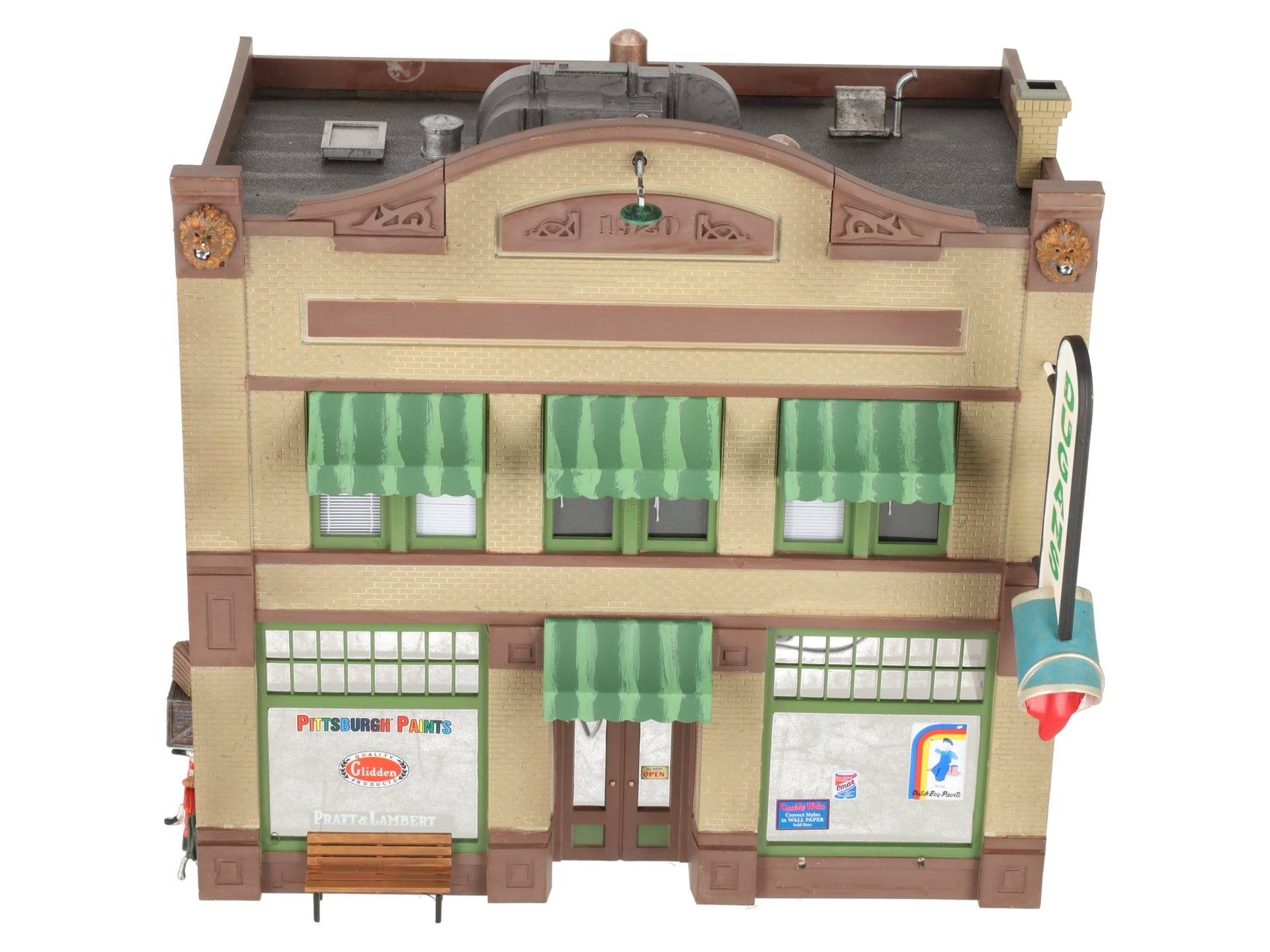 Woodland Scenics BR5853 O Scale Built-&-Ready Dugan's Paint Store Building EX/Box