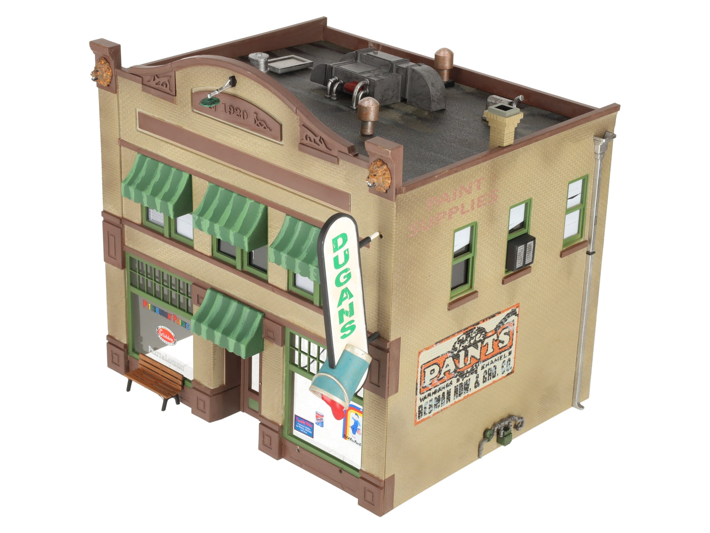 Woodland Scenics BR5853 O Scale Built-&-Ready Dugan's Paint Store Building EX/Box