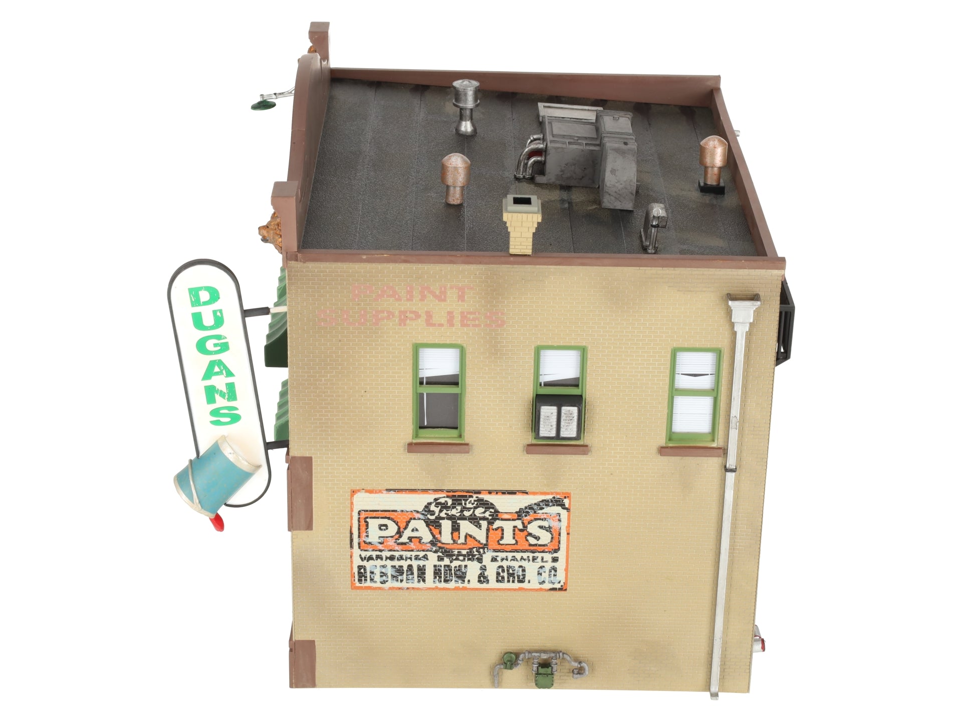 Woodland Scenics BR5853 O Scale Built-&-Ready Dugan's Paint Store Building EX/Box