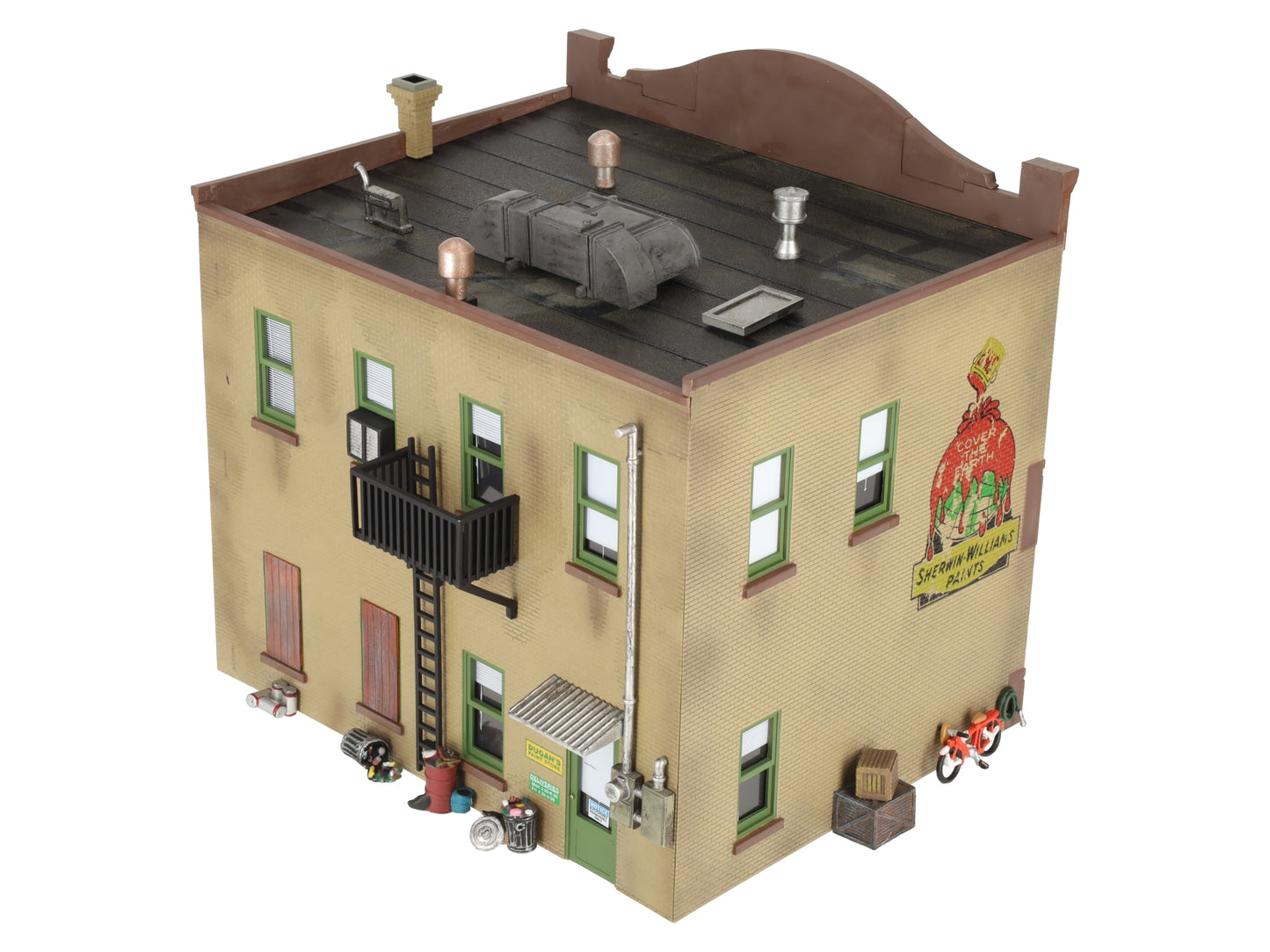 Woodland Scenics BR5853 O Scale Built-&-Ready Dugan's Paint Store Building EX/Box
