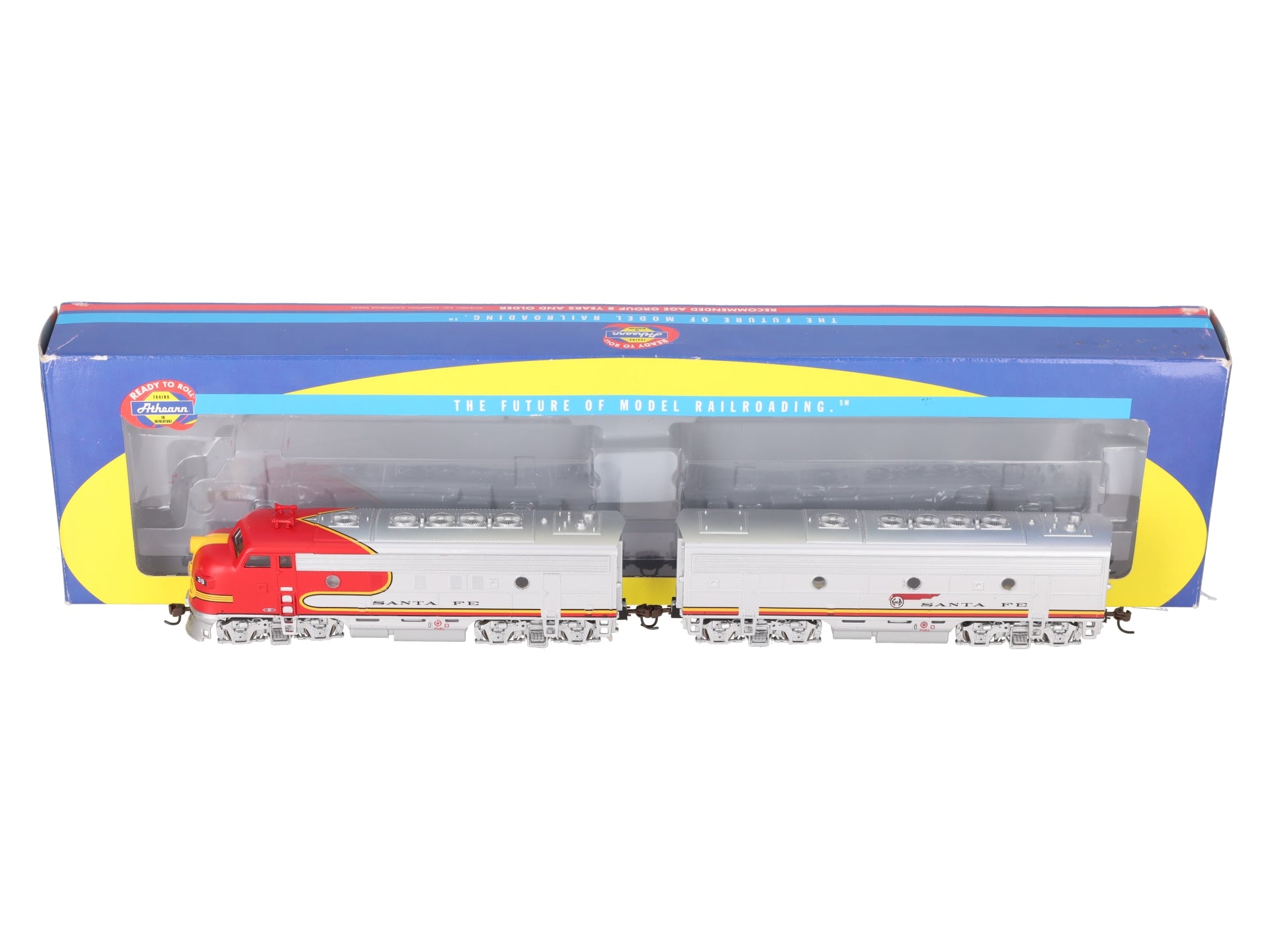 Athearn 8021 HO Santa Fe F7A-F7B Diesel Locomotive Set #39 & #332 LN/Box