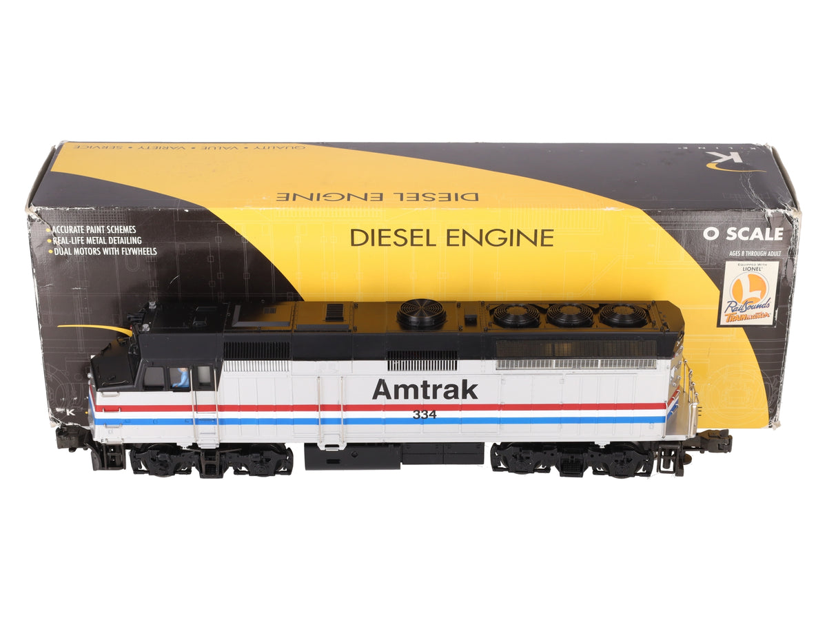 K-Line K2403-0334 O Amtrak F40 Diesel Locomotive #334 EX/Box