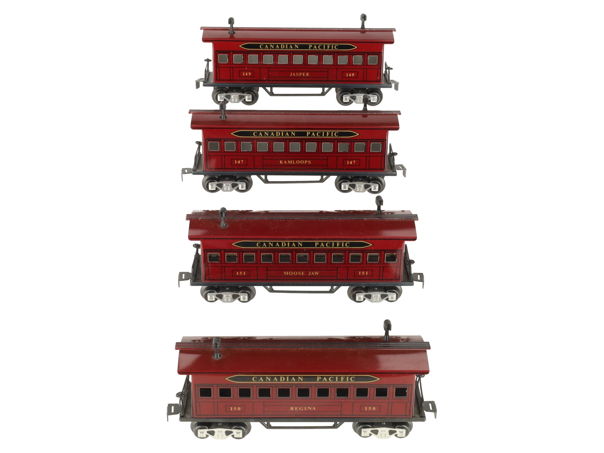 Marx 51931 O Gauge Canadian Pacific Passenger Cars (Set of 4) EX/Box