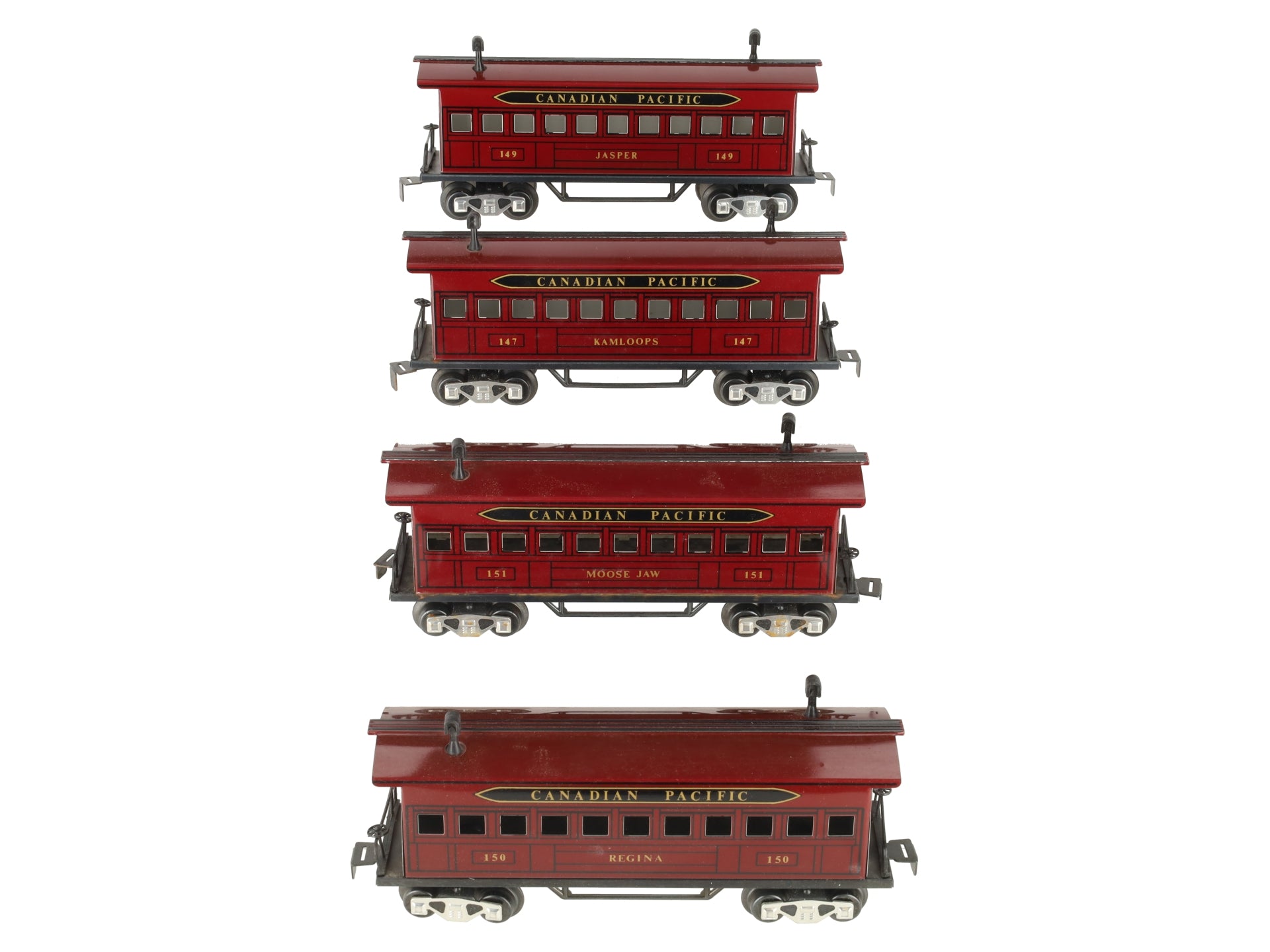 Marx 51931 O Gauge Canadian Pacific Passenger Cars (Set of 4) EX/Box