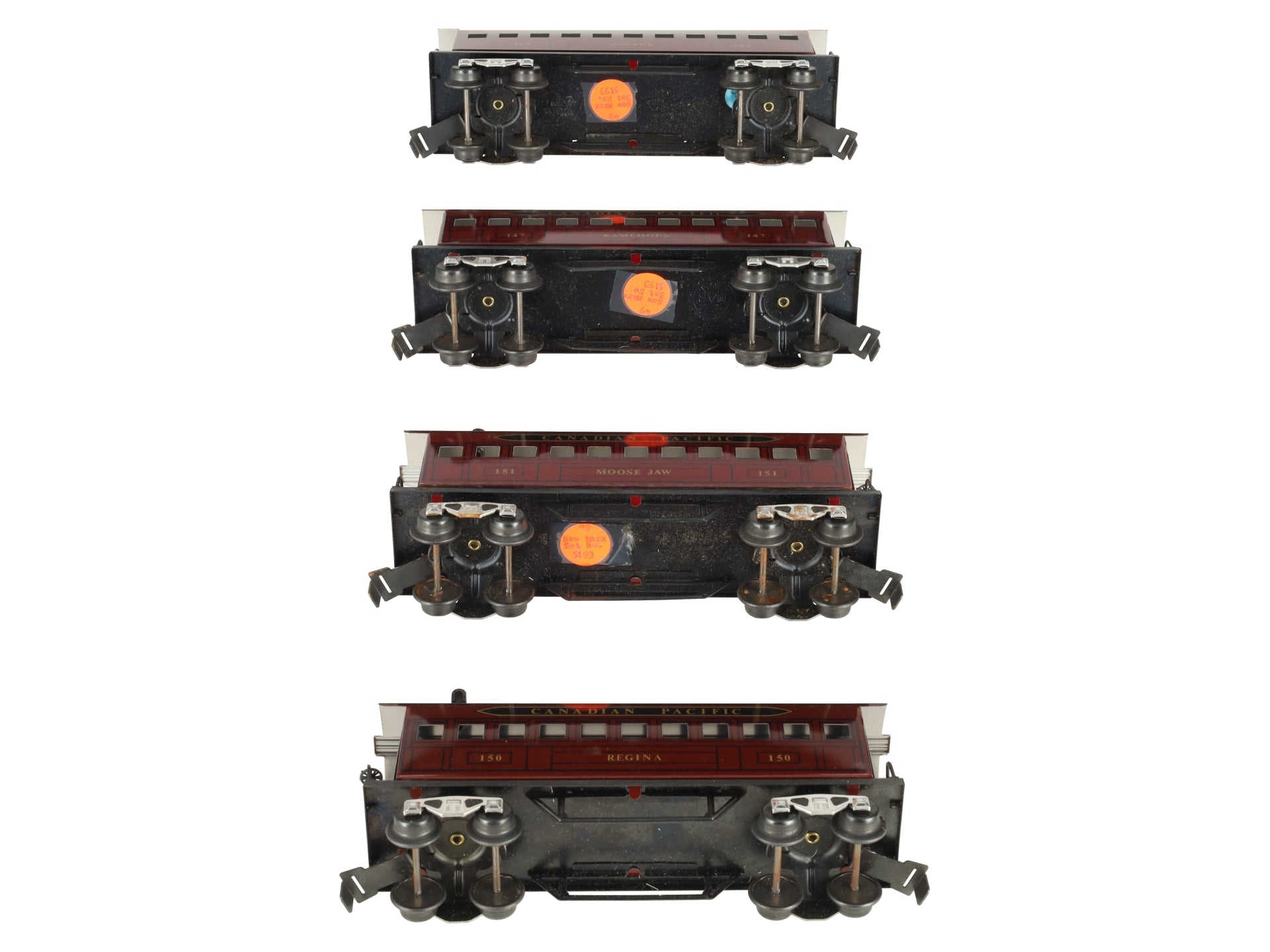Marx 51931 O Gauge Canadian Pacific Passenger Cars (Set of 4) EX/Box