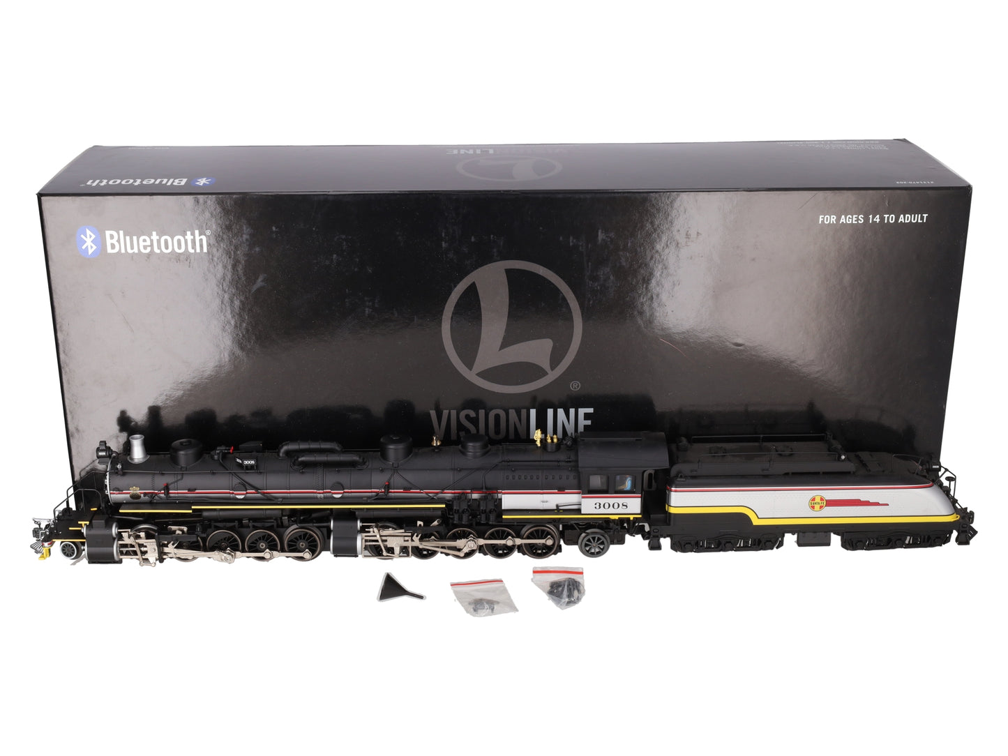 Lionel 2131500 O VISIONLINE Santa Fe 2-10-10-2 Steam Locomotive & Tender #3008 EX/Box