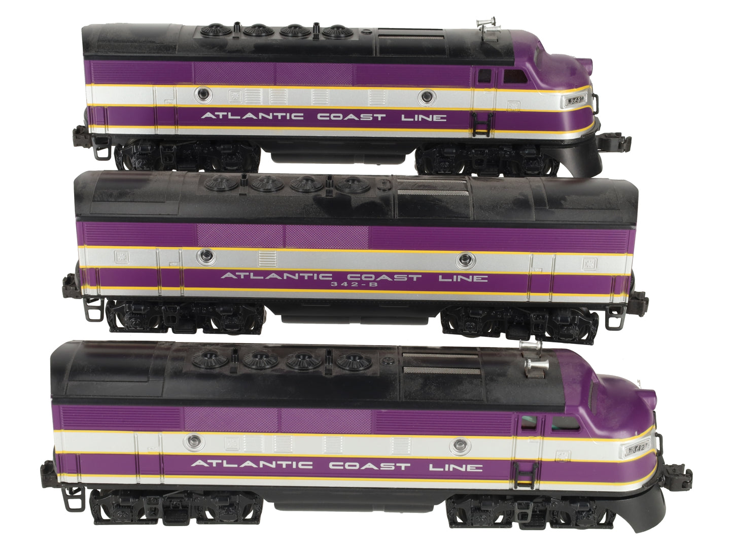 Lionel 6-11903 O Gauge Atlantic Coast Line F3 ABA Diesel Set w/TMCC & RS EX/Box