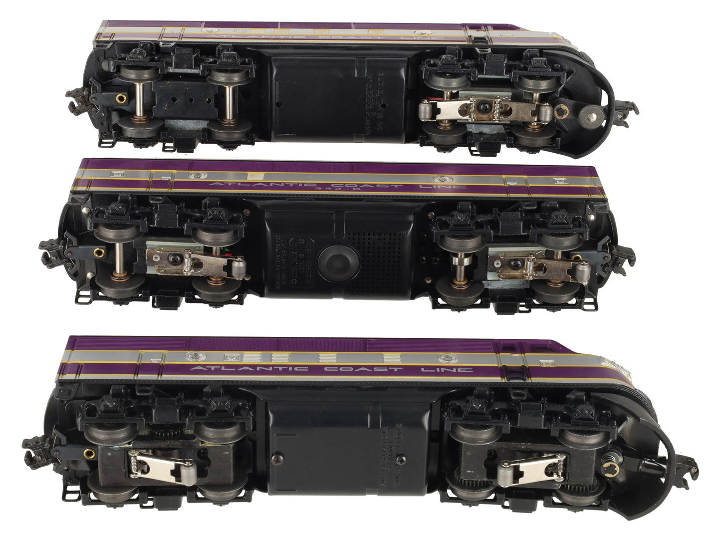 Lionel 6-11903 O Gauge Atlantic Coast Line F3 ABA Diesel Set w/TMCC & RS EX/Box