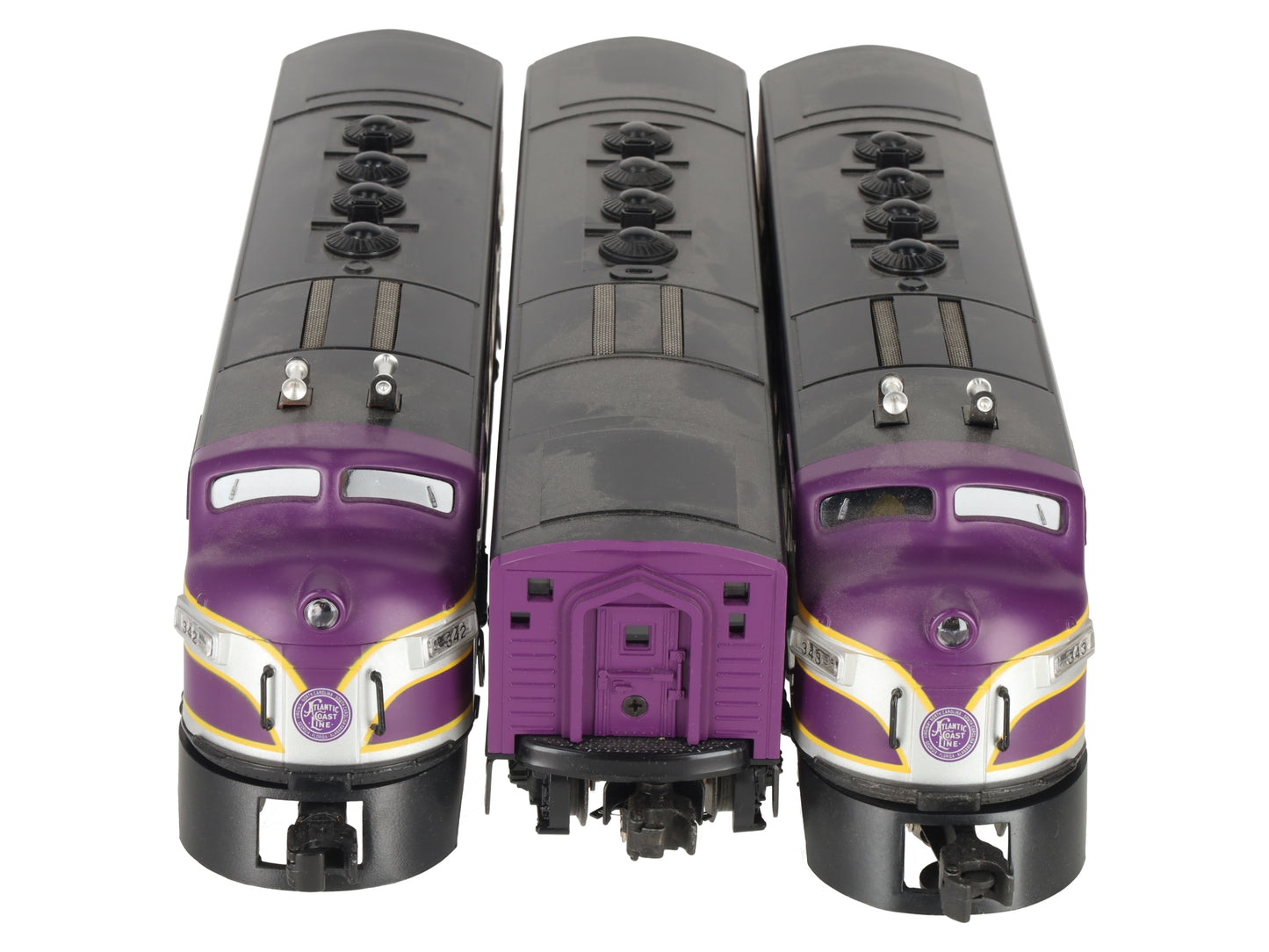 Lionel 6-11903 O Gauge Atlantic Coast Line F3 ABA Diesel Set w/TMCC & RS EX/Box