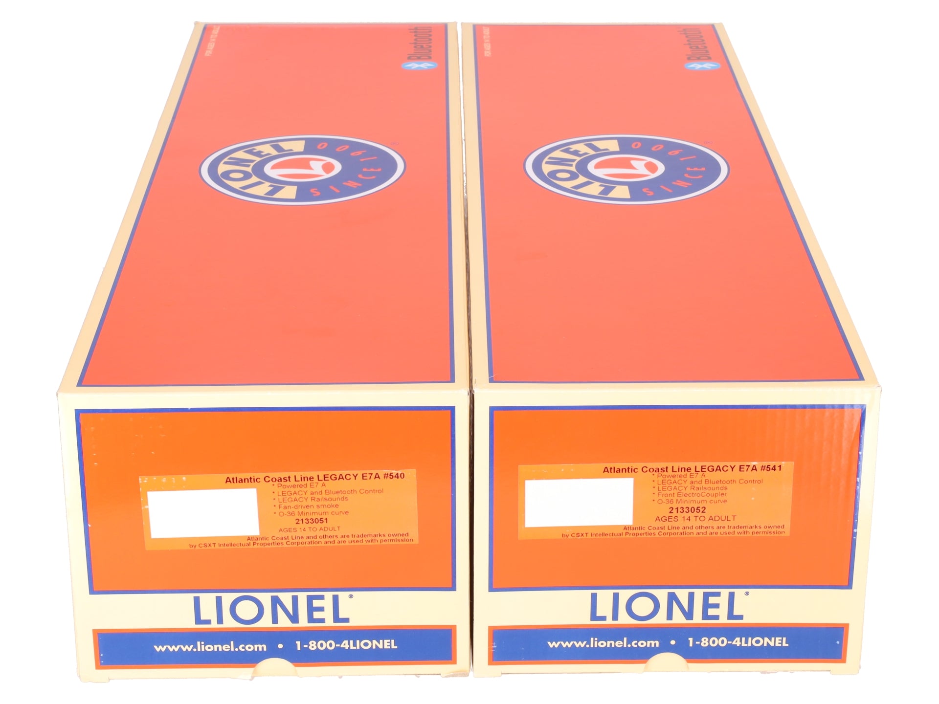 Lionel 2133050 O Atlantic Coast Line LEGACY E7 AA Diesel Locomotive Set #540/541 LN/Box
