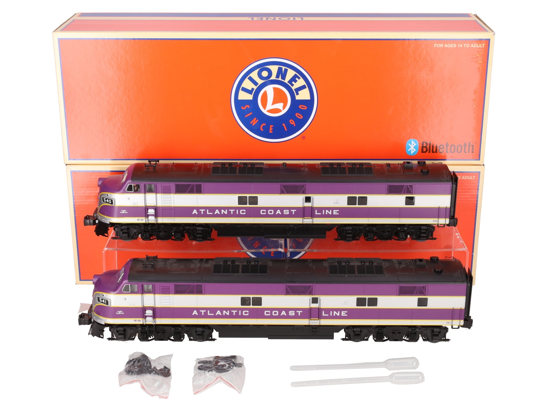 Lionel 2133050 O Atlantic Coast Line LEGACY E7 AA Diesel Locomotive Set #540/541 LN/Box