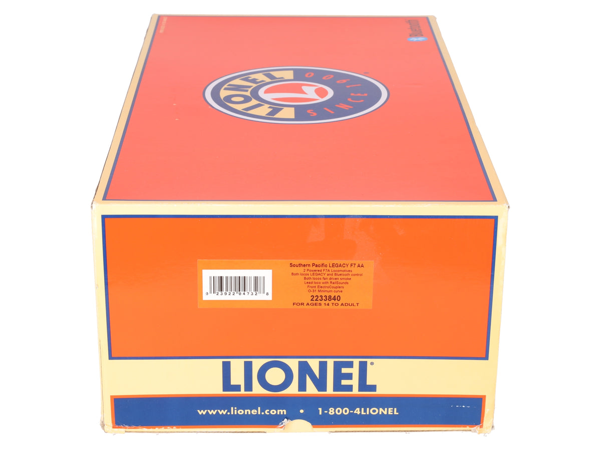 Lionel 2233840 O Southern Pacific F7 AA Diesel Set #6475/#6476 w/ Legacy VG/Box