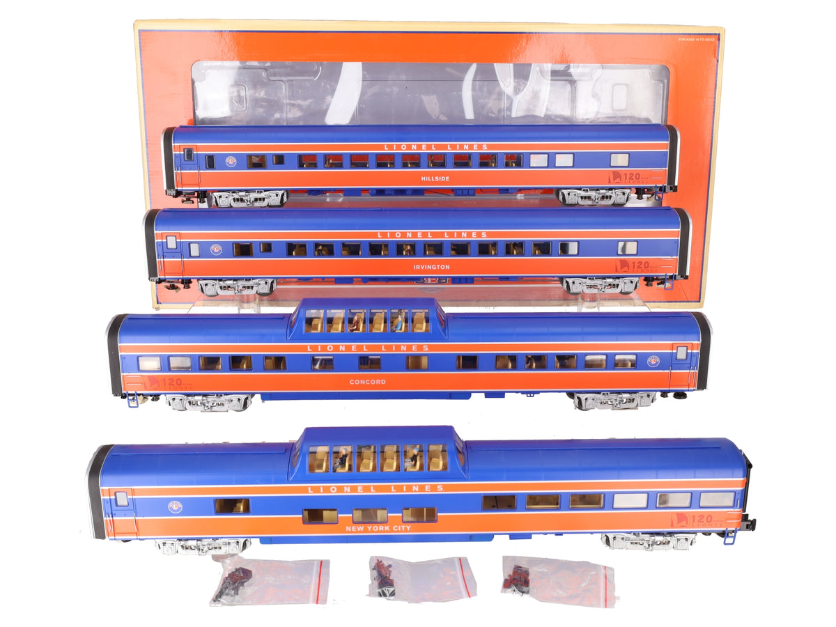 Lionel 2027750 O Lionel Lines 120th Anniversary 21" Passenger Car (Set of 4)