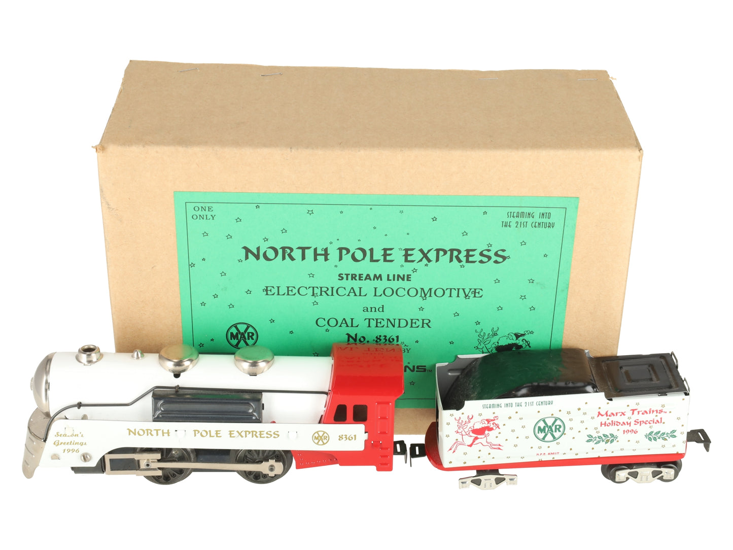 Marx 8361 O Gauge North Pole Steam Locomotive EX/Box
