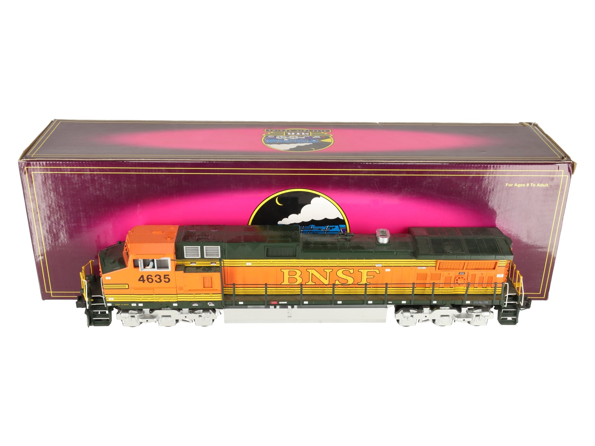MTH 20-2268-1 O Gauge BNSF Dash 9 Diesel Engine w/PS2 #4635 EX/Box