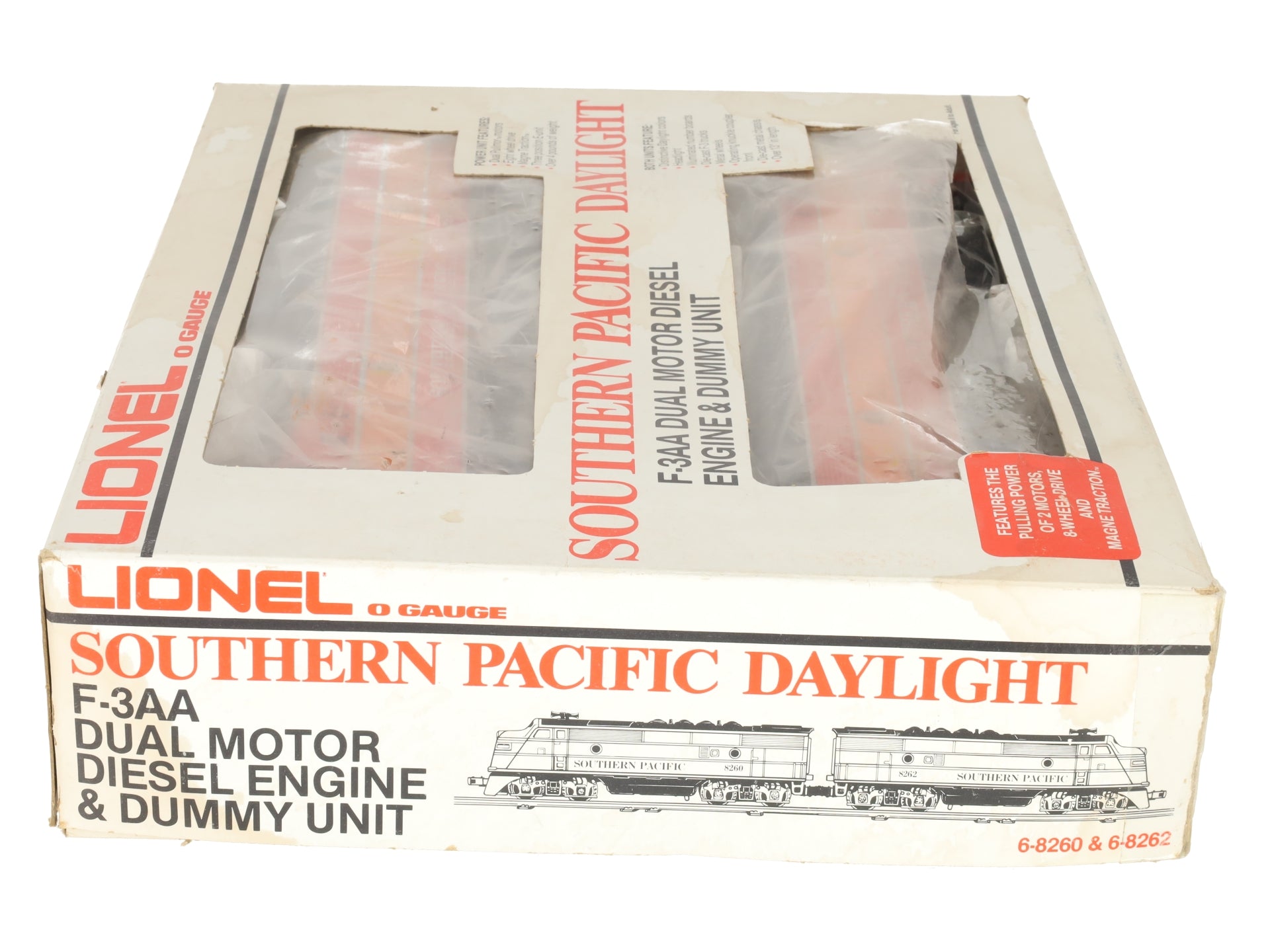 Lionel 6-8260 O Gauge Southern Pacific F3 AA Diesel Locomotive Set #8260/8262 VG/Box