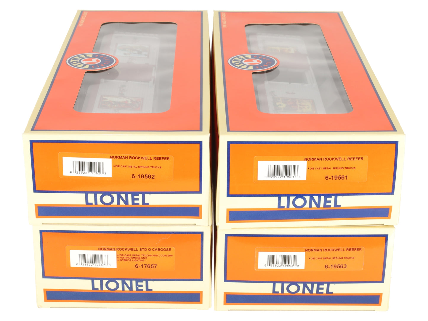 Lionel 6-31730 O Scale Norman Rockwell 4-Car Freight Set LN/Box