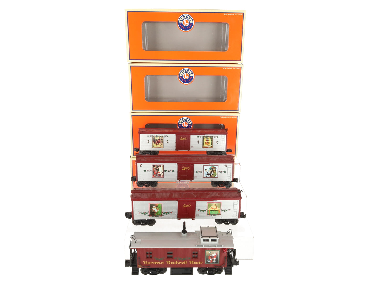 Lionel 6-31730 O Scale Norman Rockwell 4-Car Freight Set LN/Box