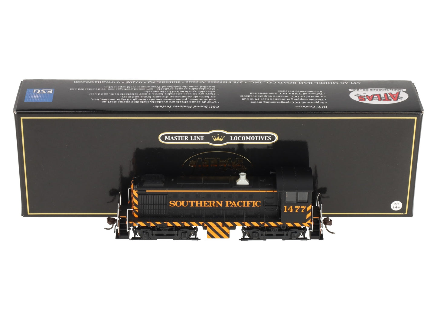 Atlas 10003840 HO Southern Pacific S-4 Diesel Locomotive with DCC & Sound #1477 EX/Box