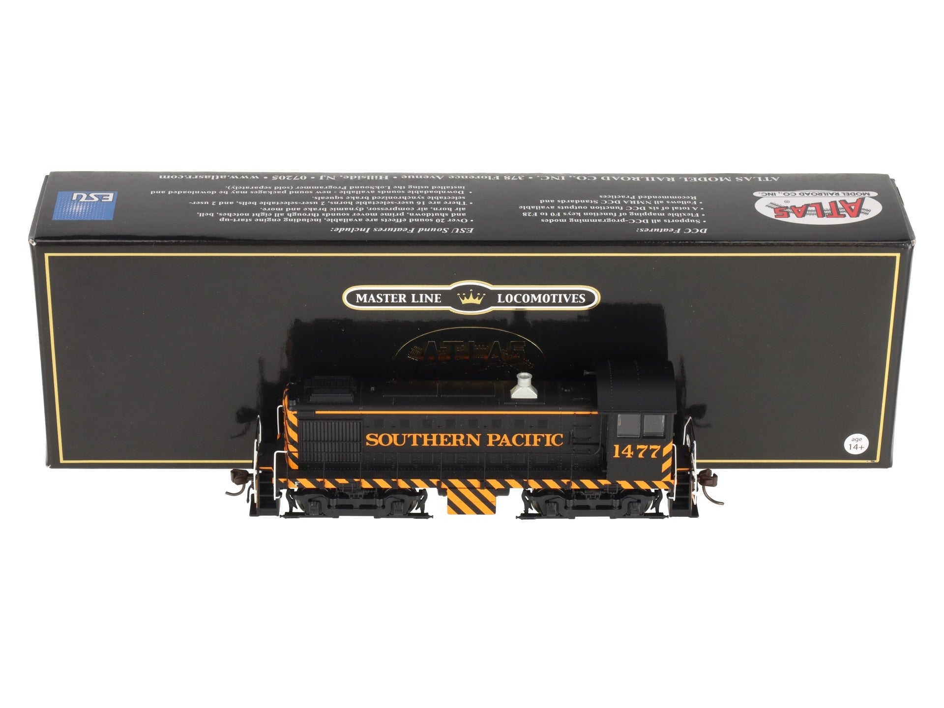 Atlas 10003840 HO Southern Pacific S-4 Diesel Locomotive with DCC & Sound #1477 EX/Box