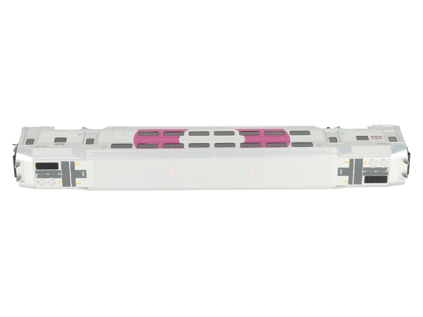 Atlas 20007392 HO Scale EXO [Purple] Modern Commuter Multi-Level Trailer #3136 LN/Box