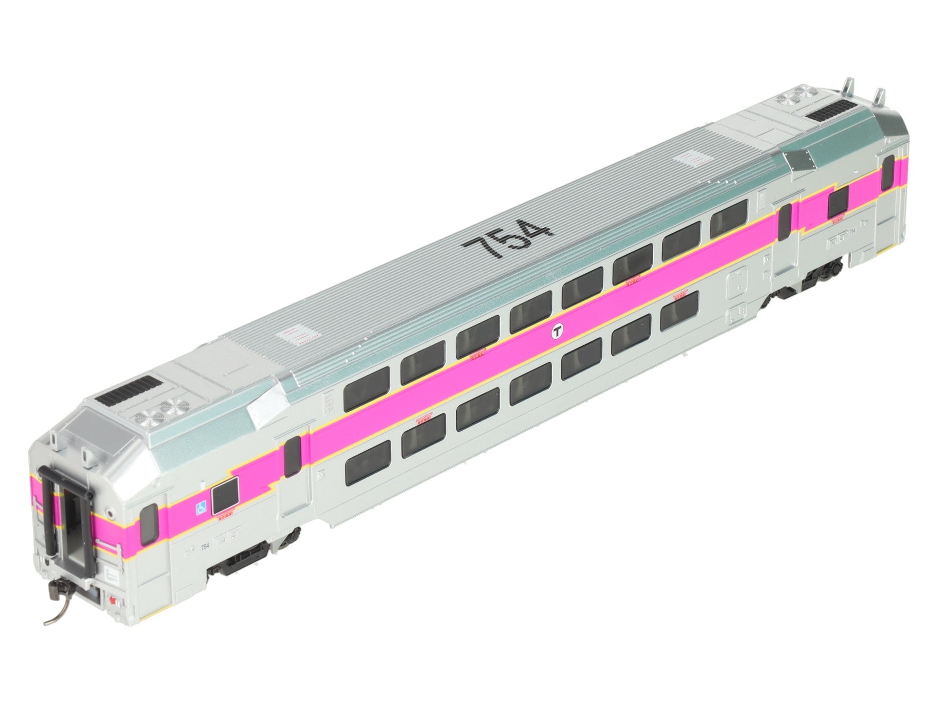 Atlas 20007397 HO Scale MBTA Master Multi-Level Trailer #754 LN/Box