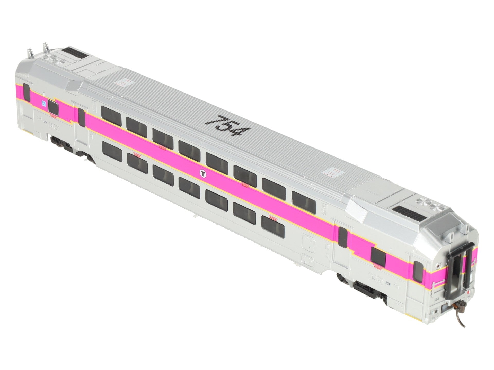 Atlas 20007397 HO Scale MBTA Master Multi-Level Trailer #754 LN/Box