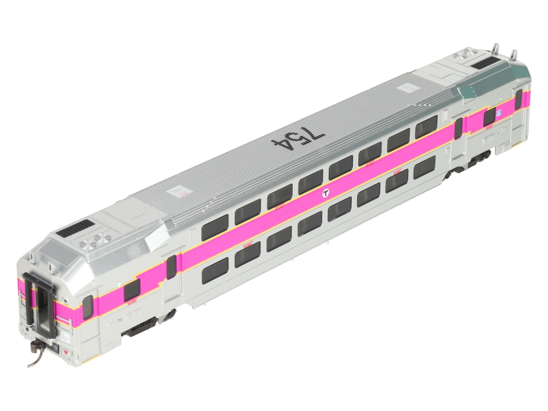 Atlas 20007397 HO Scale MBTA Master Multi-Level Trailer #754 LN/Box