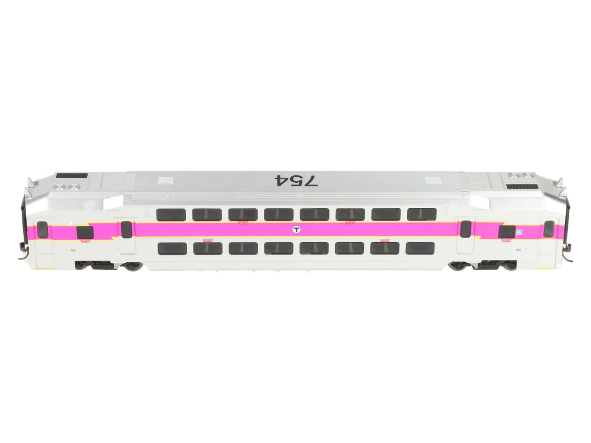 Atlas 20007397 HO Scale MBTA Master Multi-Level Trailer #754