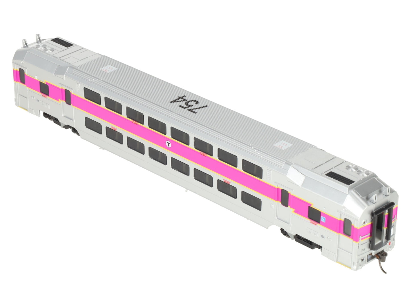 Atlas 20007397 HO Scale MBTA Master Multi-Level Trailer #754 LN/Box