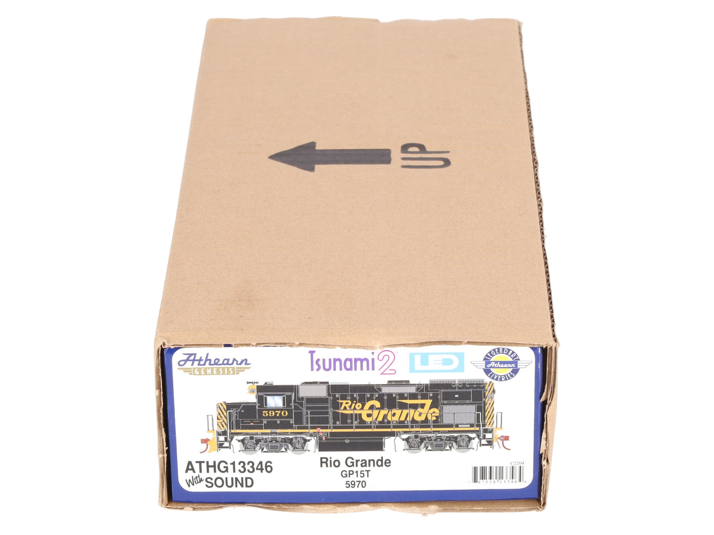 Athearn G13346 HO Scale Rio Grande GP15T Diesel Locomotive w/ DCC & Sound #5970 NIB