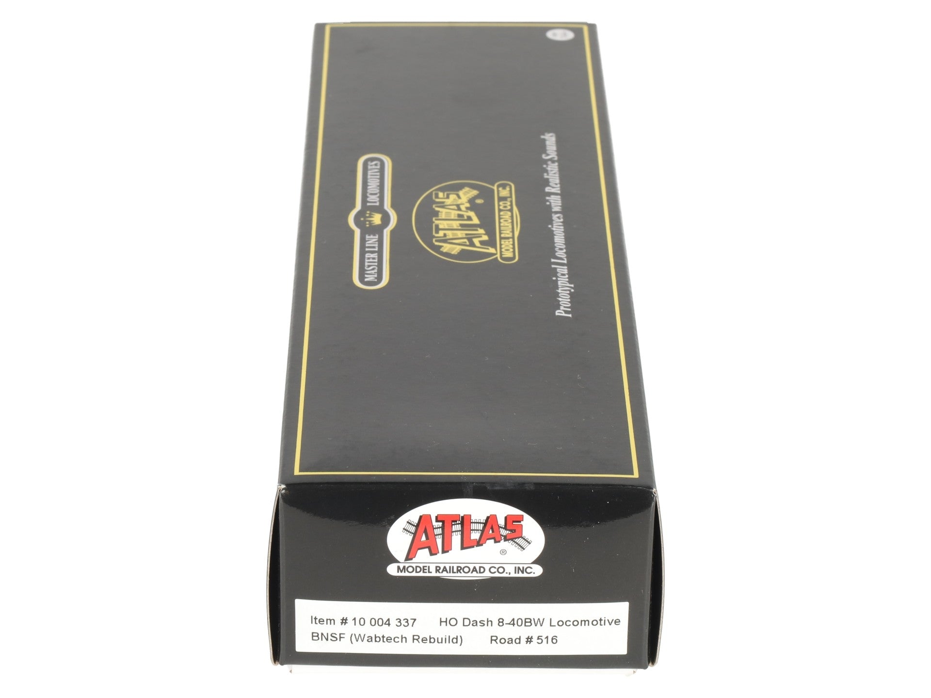 Atlas 10004337 HO BNSF [Wabtech Rebuild] Gold Dash 8-40BW Diesel Locomotive #516 LN/Box