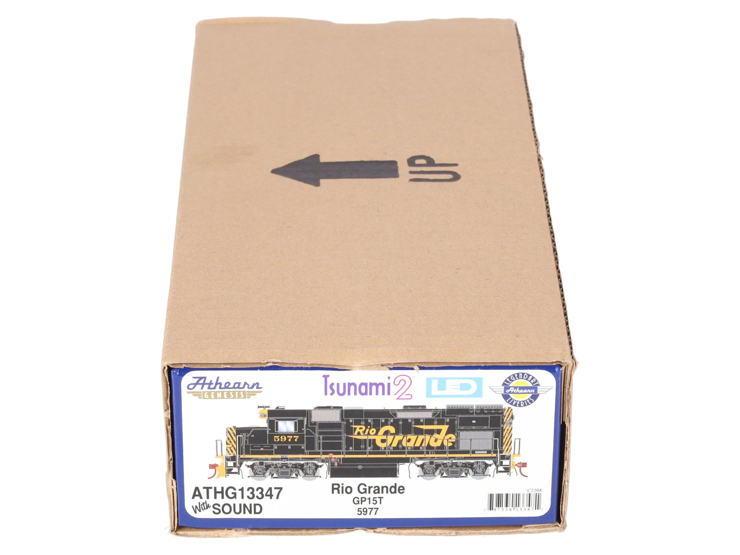 Athearn G13347 HO Scale Rio Grande GP15T Diesel Locomotive w/ DCC & Sound #5977 LN/Box