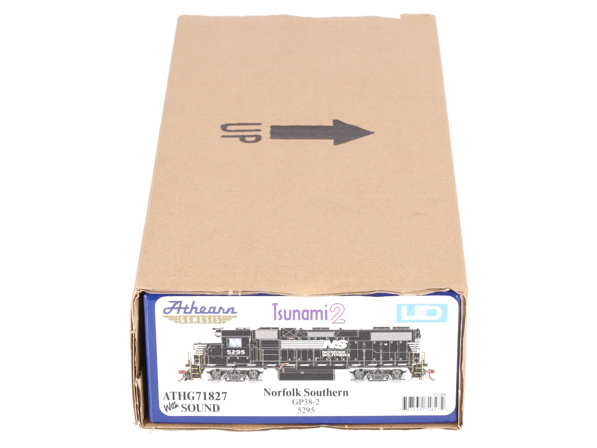 Athearn G71827 HO Norfolk Southern GP38-2 Diesel Locomotive w/ DCC & Sound #5295 LN/Box