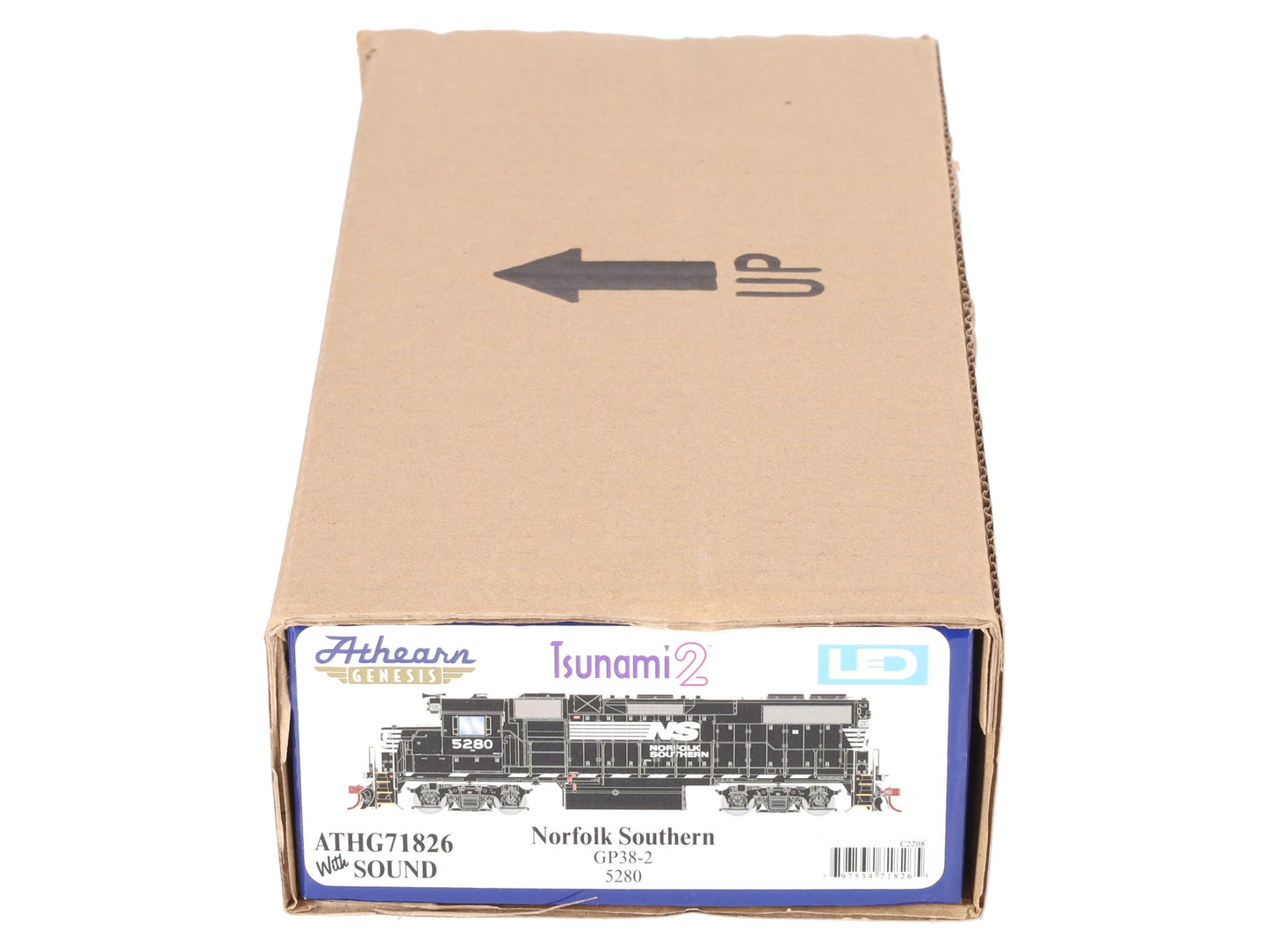 Athearn G71826 HO Norfolk Southern GP38-2 Diesel Locomotive w/ DCC & Sound #5280 NIB