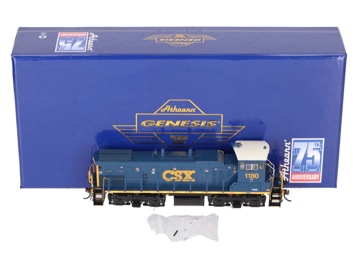 Athearn G74632 HO Scale CSX MP15AC Diesel Locomotive w/DCC & Sound #1180 LN/Box