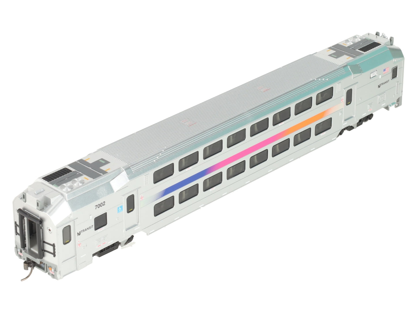 Atlas 20007381 HO Scale NJ Transit Multi Level Commuter Cab Car #7002 LN/Box